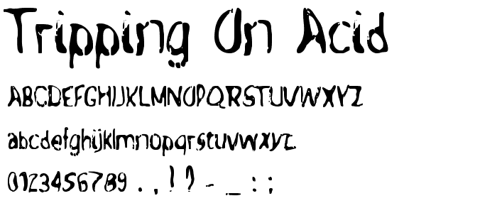 Tripping On Acid font